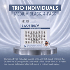 Ardell lash cluster texture detail illustrating natural fanned finish