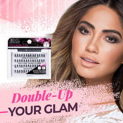 Ardell applied on model eye demonstrating natural volume and camera-ready effect