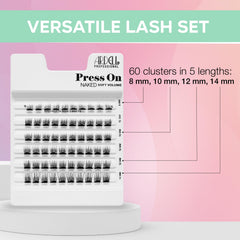 Ardell hand holding clusters to show scale and value pack convenience