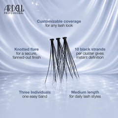 Ardell hand holding cluster to show scale and simple handling benefit
