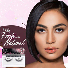 Ardell close-up of invisiband on lashes demonstrating seamless blend benefit