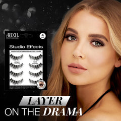 Ardell close-up of layered lash texture for natural volume benefit