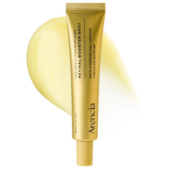 Arencia front bottle showing sleek serum packaging and clear product benefits