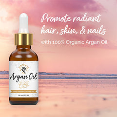 Argan Cosmetics oil texture close-up highlighting lightweight absorption and silky finish