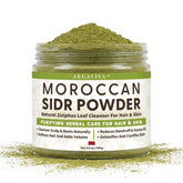 Argaviva jar front view showing Sidr powder for gentle clarifying
