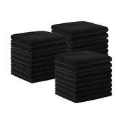 Arkwright front pack of 24 black salon towels highlighting bulk value and durability