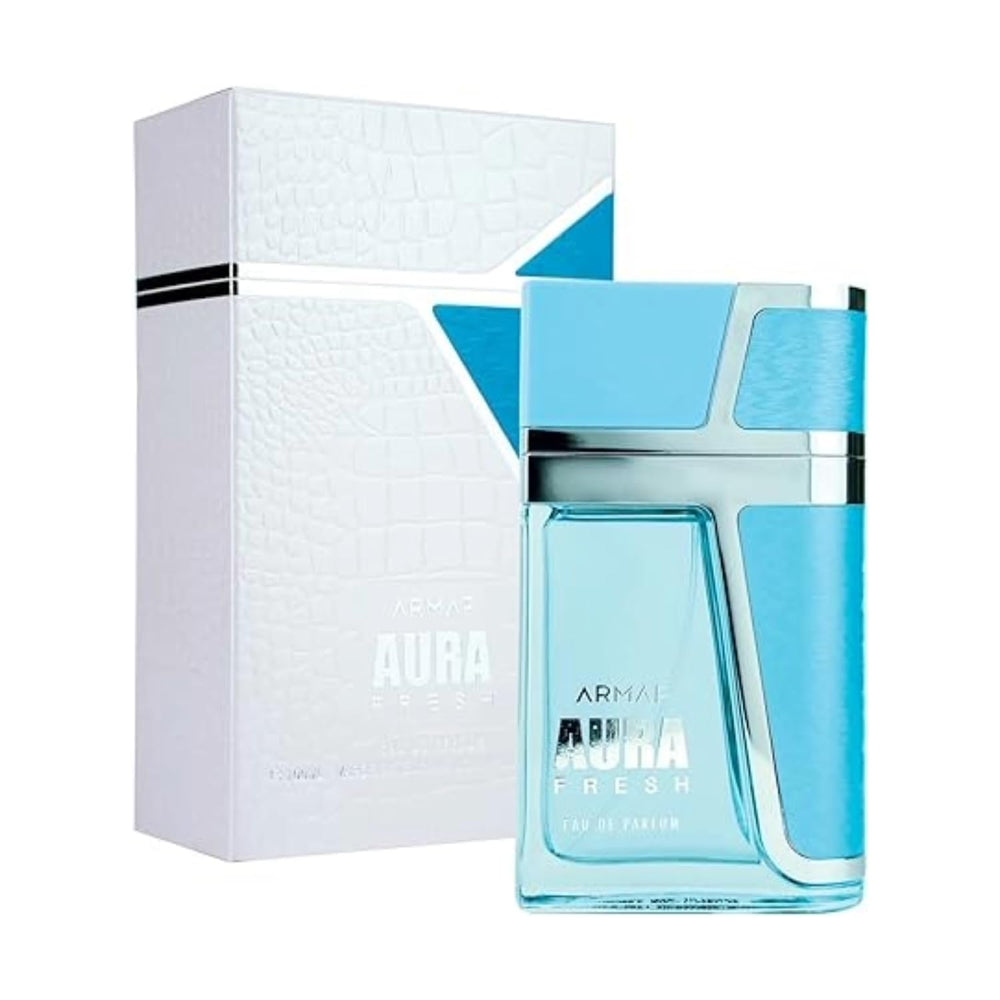 Armaf Aura Fresh front packaging showing bottle and label for easy ID