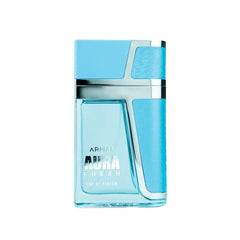 Armaf Aura Fresh spray close-up illustrating fine mist and application benefit