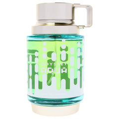 Armaf Odyssey Aqua angled bottle highlighting elegant glass and value size