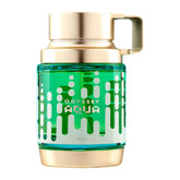 Armaf Odyssey Aqua front packaging showing bottle and box, highlighting premium presentation