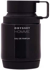 Armaf Odyssey Homme front bottle view showing elegant packaging and confident style