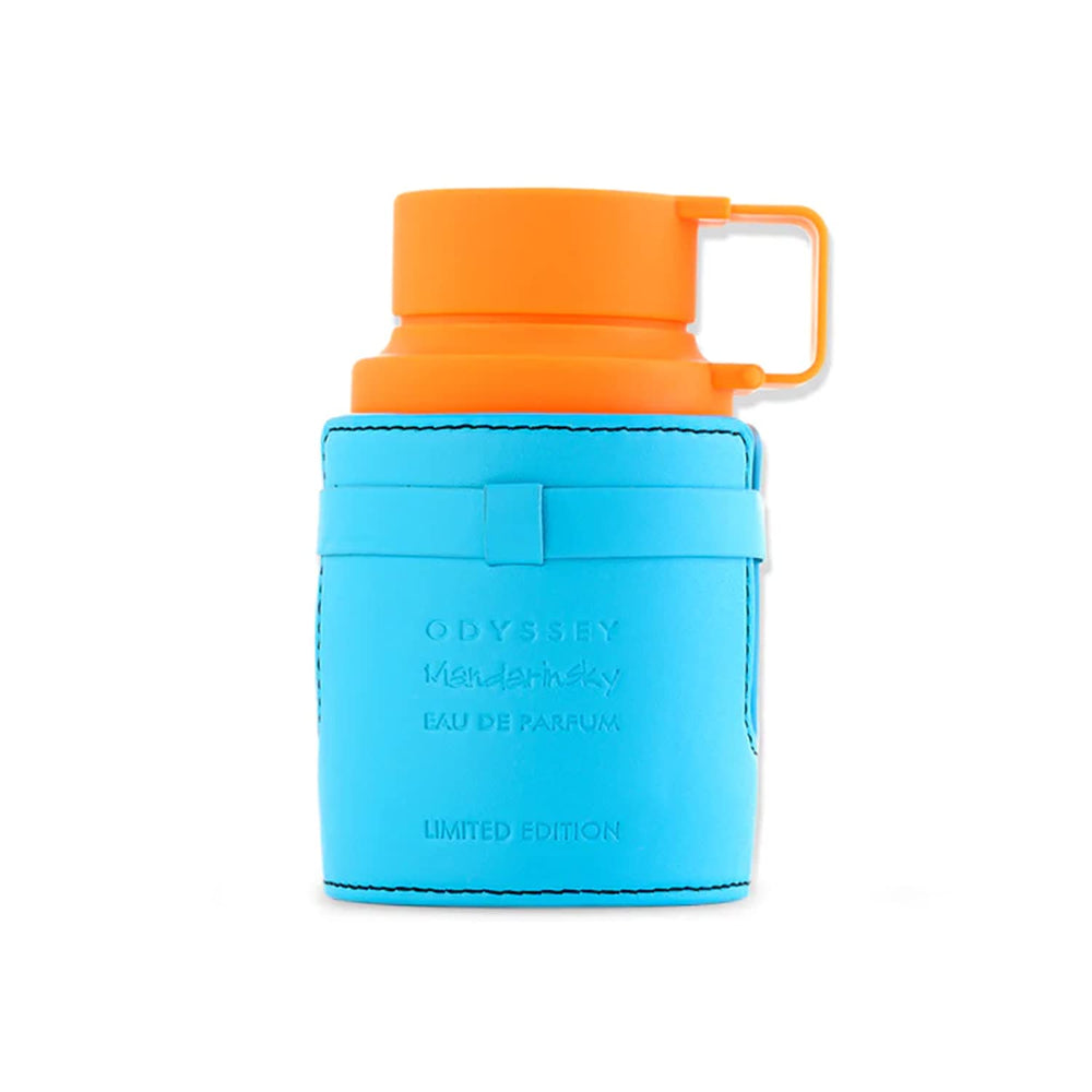 Armaf Odyssey Mandarinsky front bottle showing elegant design and citrus freshness