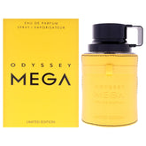 Armaf Odyssey Mega front bottle showcasing bold luxe design and premium look