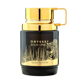 Armaf Odyssey Wild One Gold Edition front bottle showing elegant packaging benefit: premium presentation