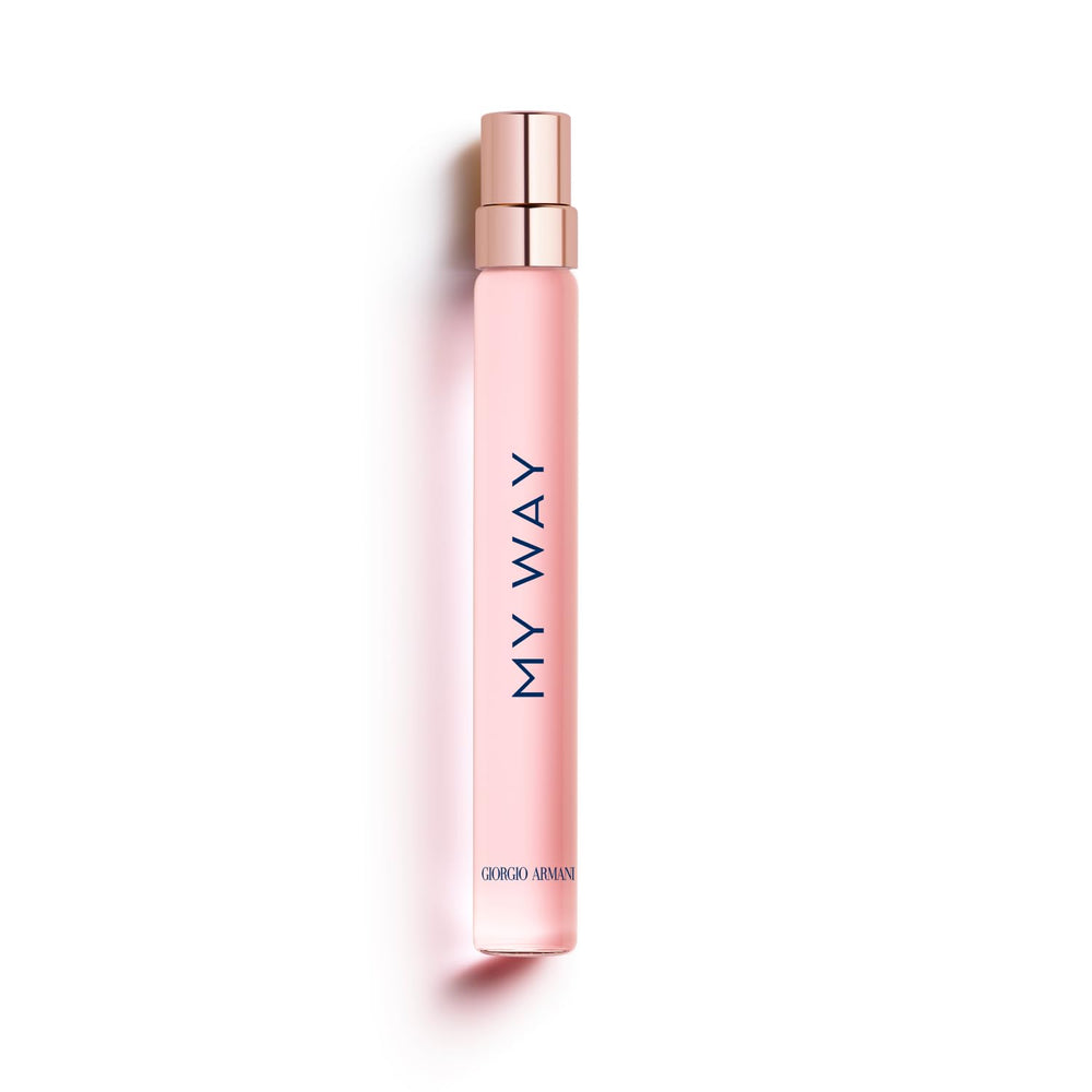 Armani Beauty My Way front bottle showing compact travel-friendly design and elegance