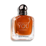 Armani Beauty bottle front view showing elegant lines and confident look