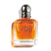 Armani Beauty front bottle view showing sculpted glass and elegant presentation benefit: display-worthy
