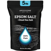 Aromasong front packaging shows 5 lb unscented mineral blend for long-lasting use