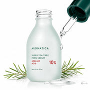 AROMATICA front bottle view showing clear serum and clean design for confident use