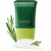 AROMATICA front packaging showing overnight scalp serum, clear benefits for targeted roots