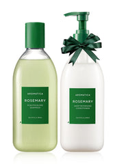AROMATICA front packaging showing rosemary scalp hair set benefits