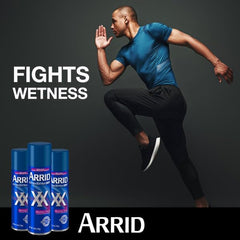 Arrid can close-up label highlighting maximum-strength protection benefit