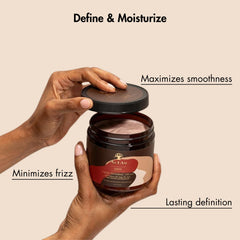 As I Am jar in hand to show 16 ounce scale and salon-sized value
