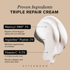 Asterwood open jar top-down showing smooth cream ideal for overnight renewal