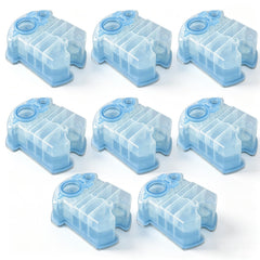 ASUCDEI front package showing eight Clean & Renew refills and compatibility labeling for Braun