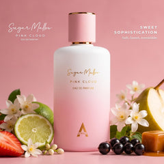 Atralia packaging label close-up highlighting fragrance name and clean branding for clarity