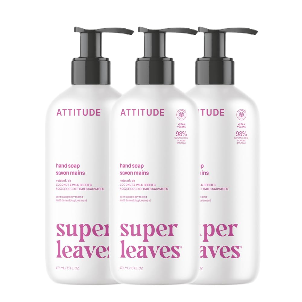 ATTITUDE front packaging showing coconut and wild berries, clear product identity and benefit