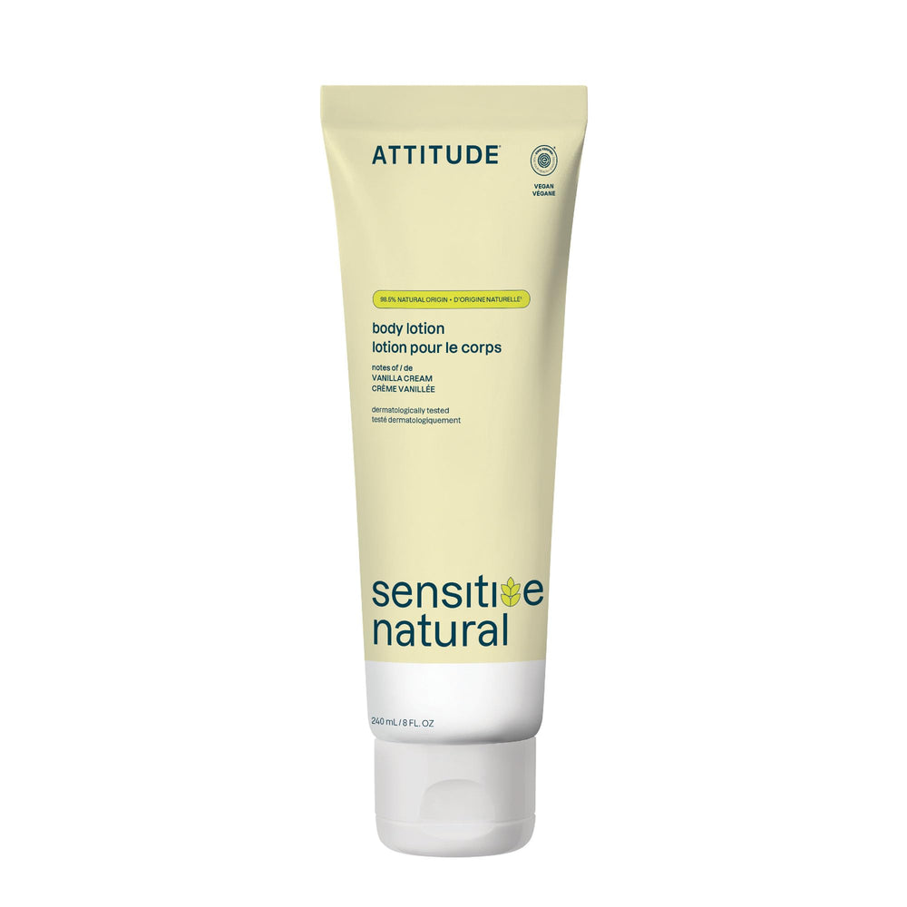 ATTITUDE front bottle view showing label and recyclable packaging benefit