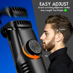 ATVOXIS open vacuum chamber with collected hairs, effortless cleanup benefit