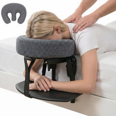 Aucoza front view of full massage headrest kit showing professional setup and quick installation