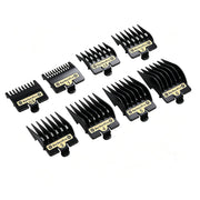 Audoc guide combs front packaging showing 8-piece set and fit details