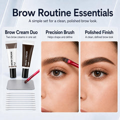Aufdzceh spoolie and cotton swabs showing grooming tools for blended natural finish
