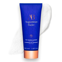 Augustinus Bader front tube showing cleanser design and clear benefits