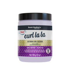 Aunt Jackie's front packaging 25 oz jar showing product name and benefits