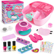 AuntyFey front packaging showing full kids spa kit and included accessories