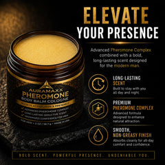 AuraMaxx open balm texture close-up showing smooth non-greasy finish for easy application