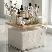 Aurblozen front view showing compact organizer and neat towels benefit tidy counters