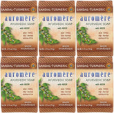 Auromere bar front packaging showing natural ingredients and eco benefit
