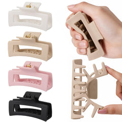 Auseibeely front packaging showing four silicone claw clips and durable design