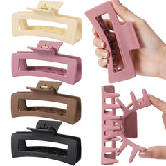 Auseibeely front packaging showing four silicone cloud claw clips and durable design benefit