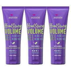 Aussie Headstrong Volume Gel front packaging showing product and benefits