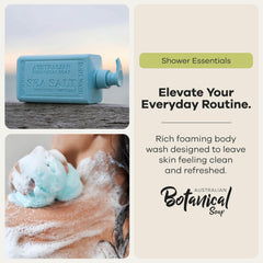 Australian Botanical Soap creamy lather on palm demonstrating rich foam and gentle cleanse