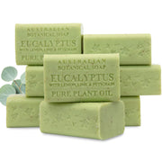 Australian Botanical Soap front packaging showing 8-pack and scent benefit