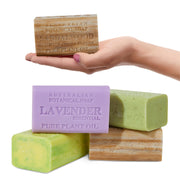 Australian Botanical Soap front packaging showing four extra-large bars for lasting supply