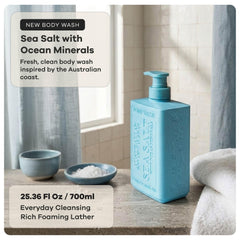 Australian Botanical Soap pump top close-up highlighting easy, controlled dispensing in shower