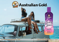Australian Gold lotion texture close-up showing creamy finish for smooth application